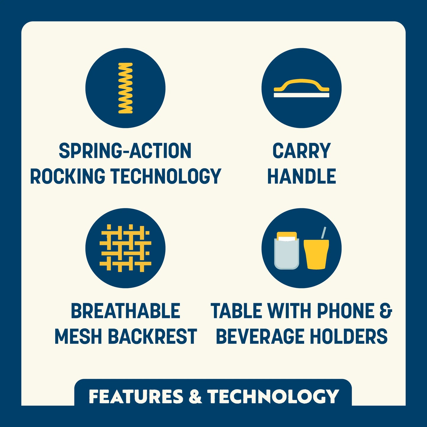 Freestyle Rocker™ with Side Table - Meal Ready