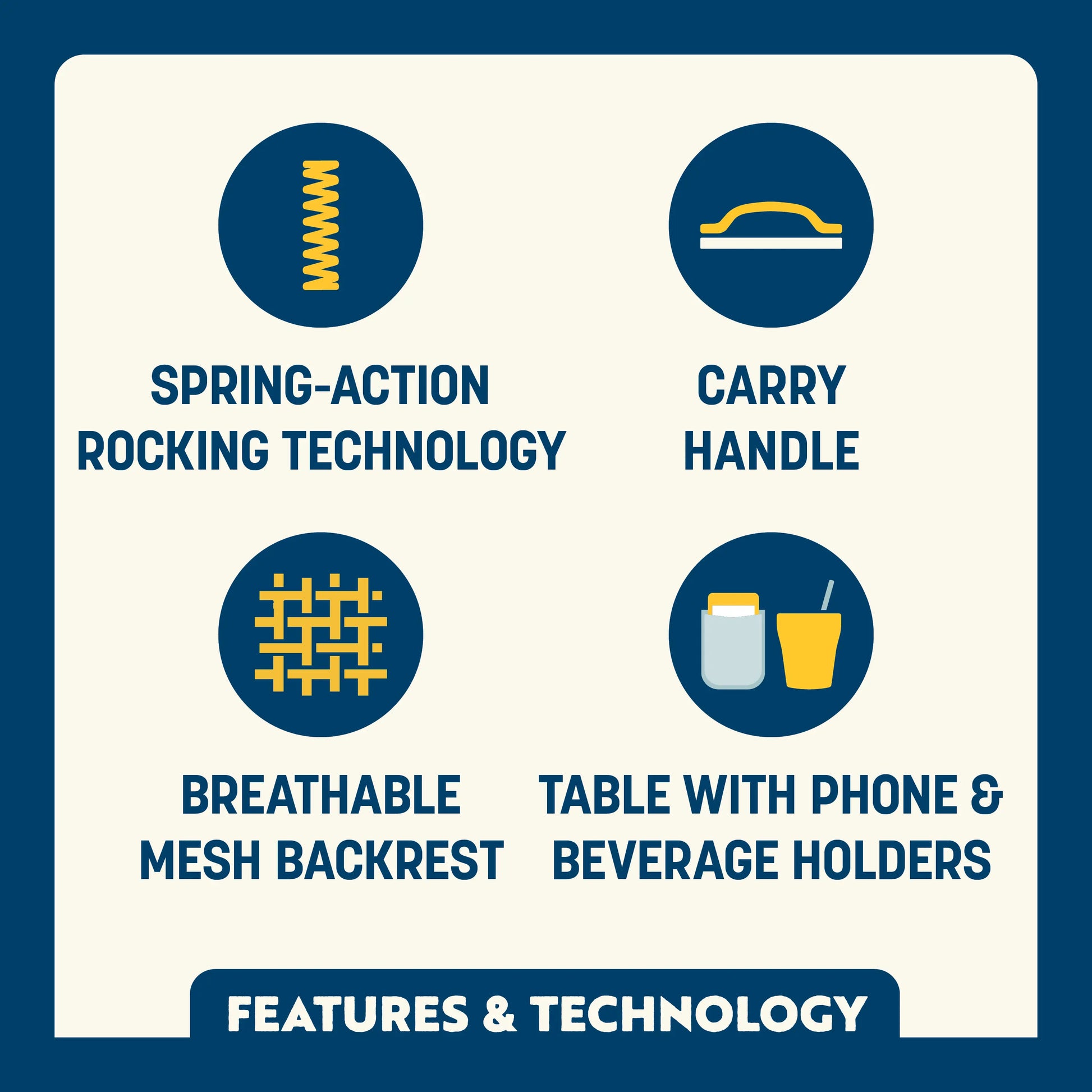 Freestyle Rocker™ with Side Table - Meal Ready