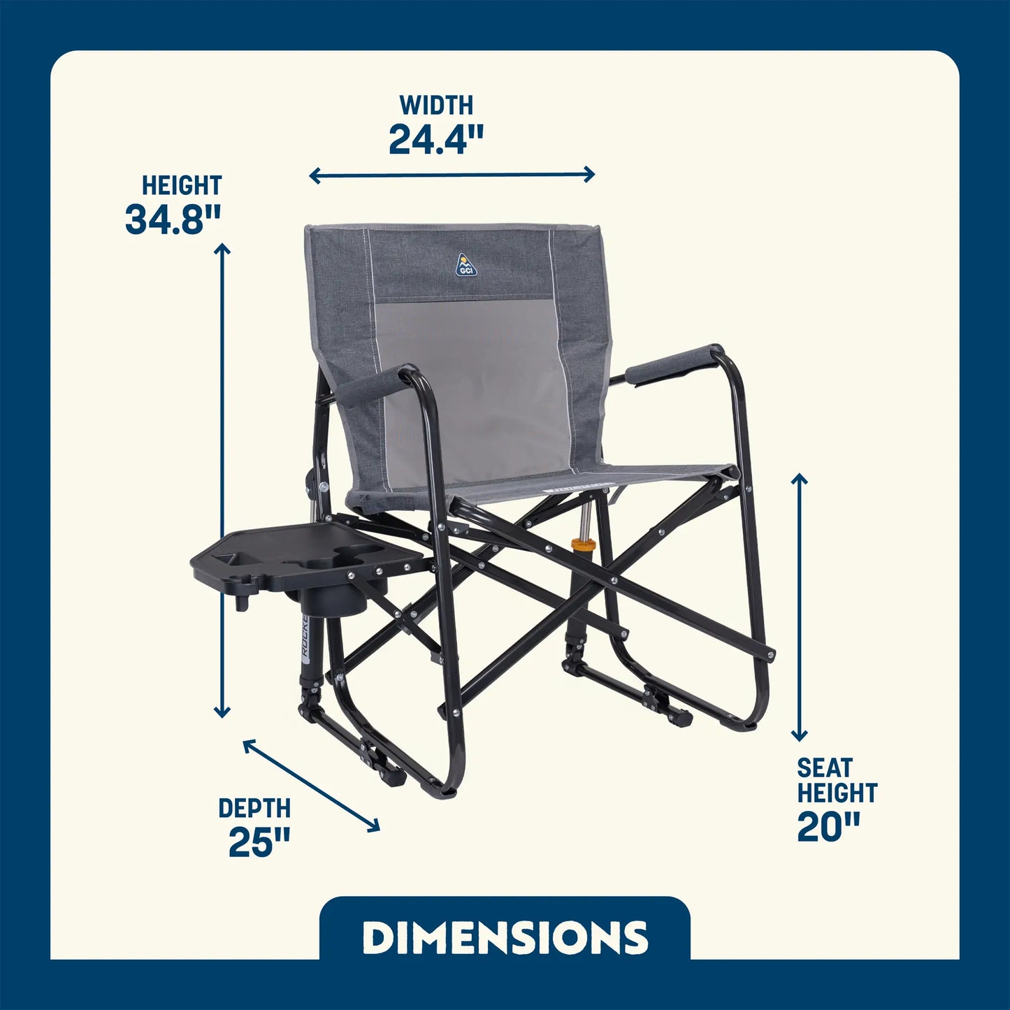 Freestyle Rocker™ with Side Table - Meal Ready