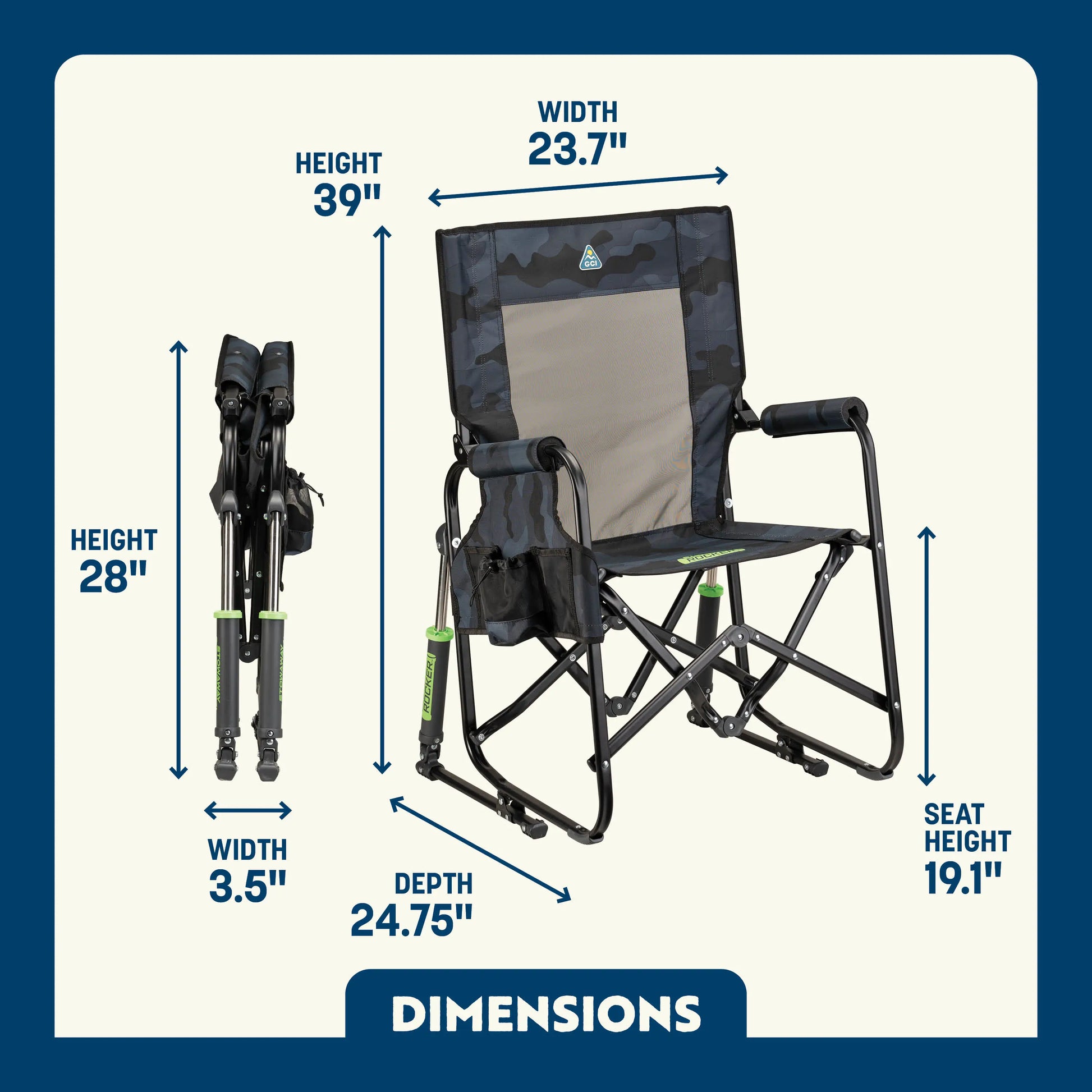 Stowaway Rocker™ - Backyard Ease