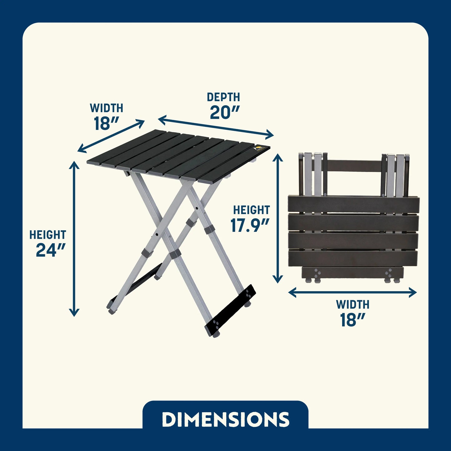 Compact Camp Table 20™ - Camp Table Choice