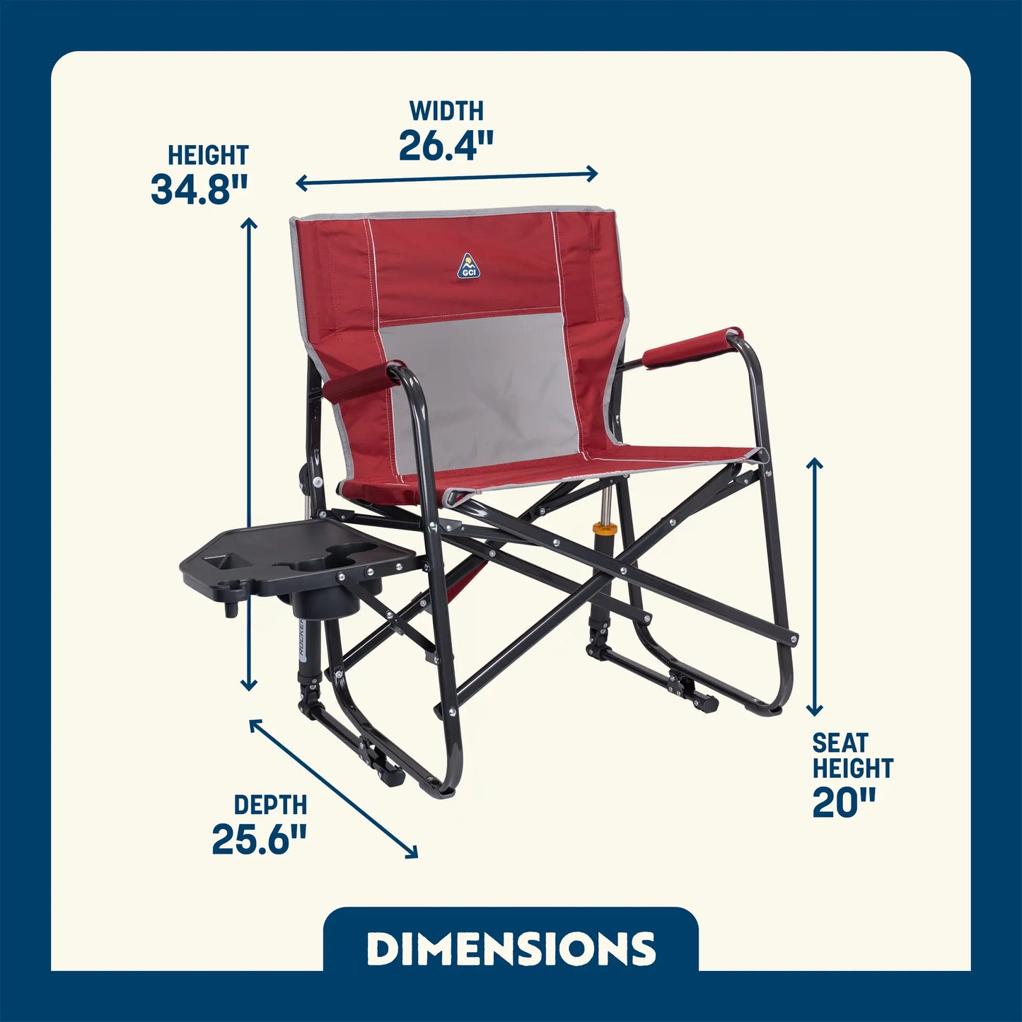 Freestyle Rocker XL™ with Side Table - Weekend Cook Choice