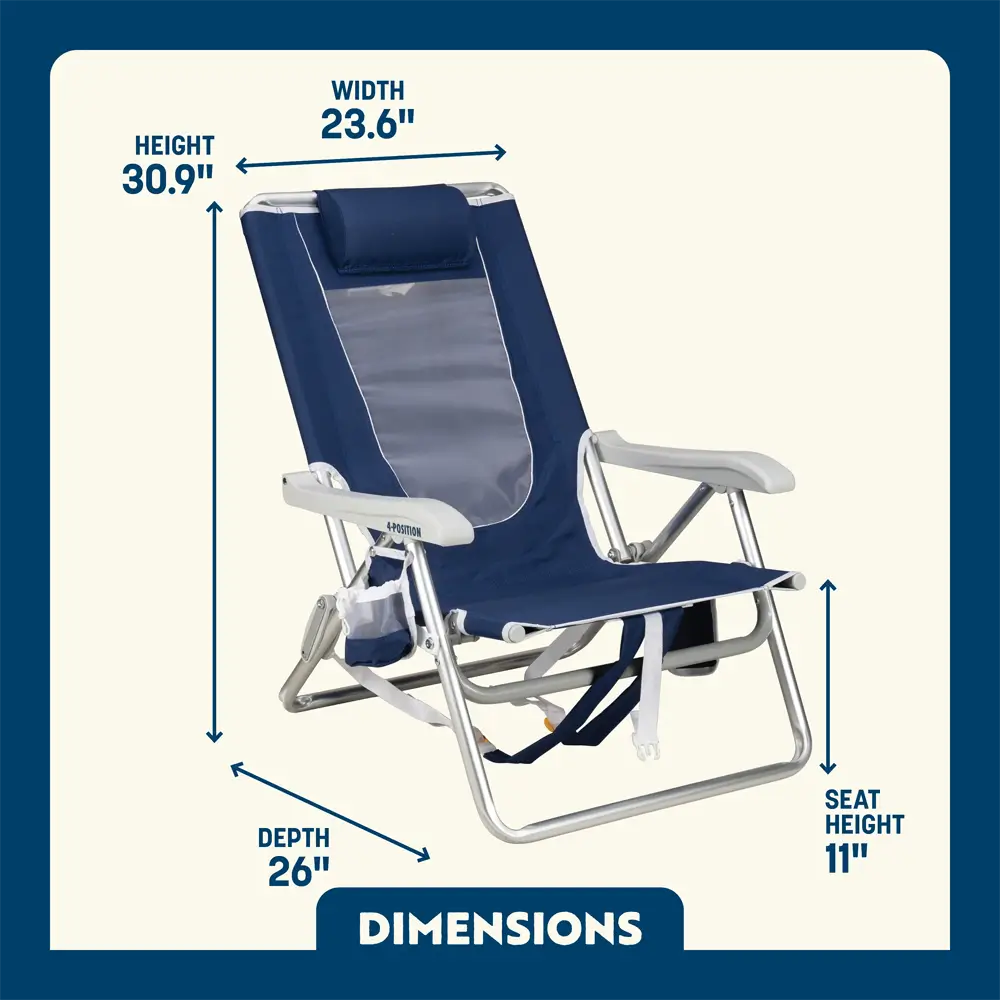 Backpack Beach Chair™ - Coastline Fit