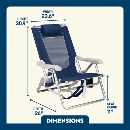 Backpack Beach Chair™ - Coastline Fit