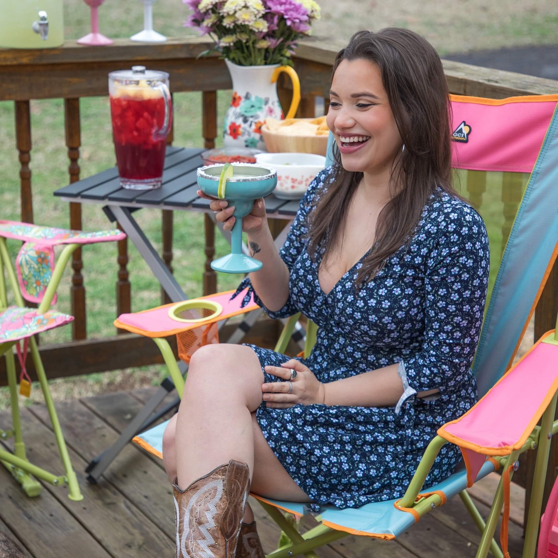 Comfort Pro Rocker - Floral - Camp Support