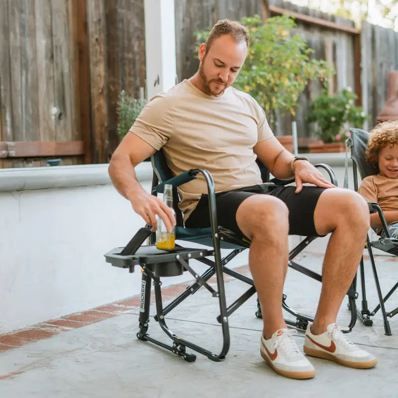 Freestyle Rocker™ with Side Table - Meal Ready