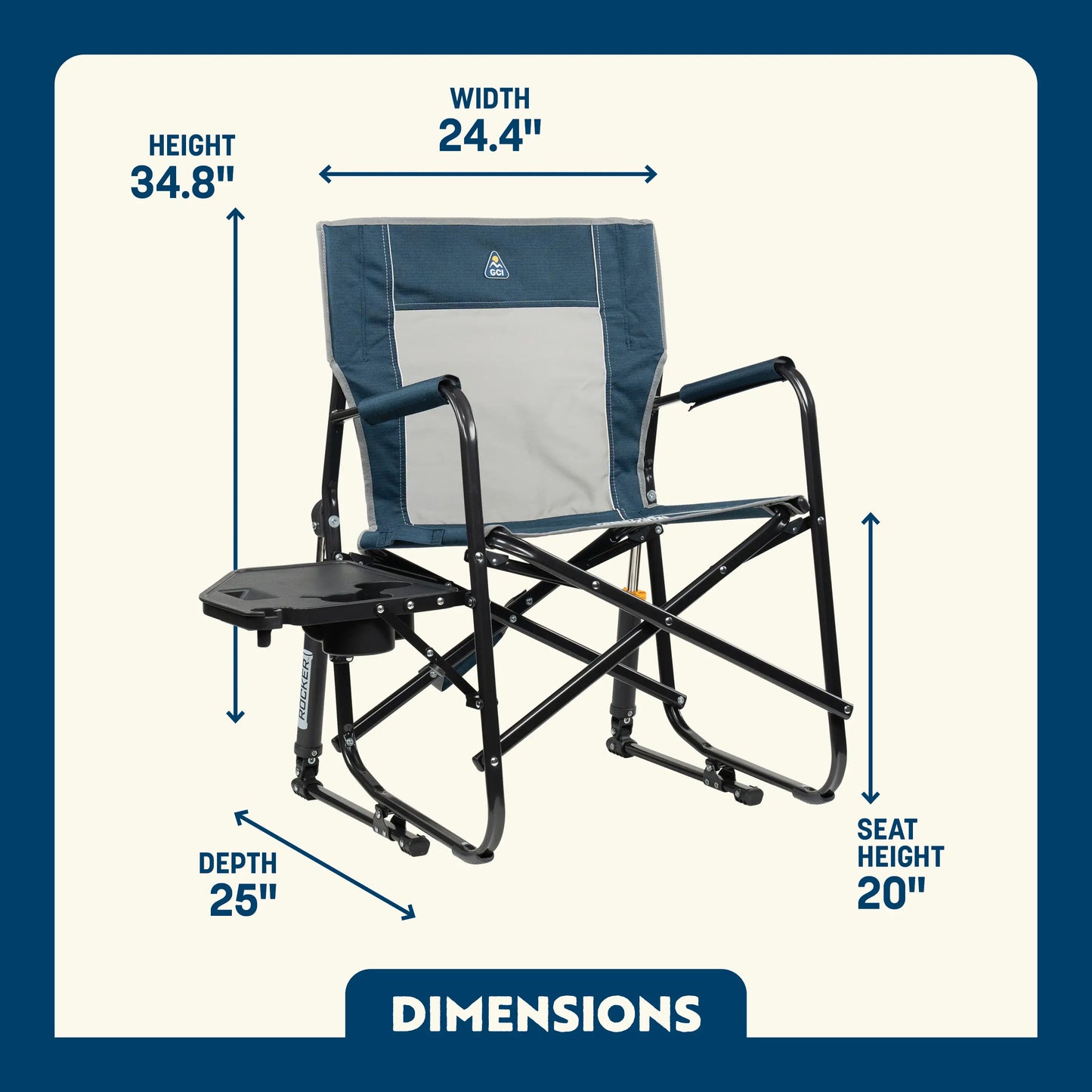 Freestyle Rocker™ with Side Table - Meal Ready