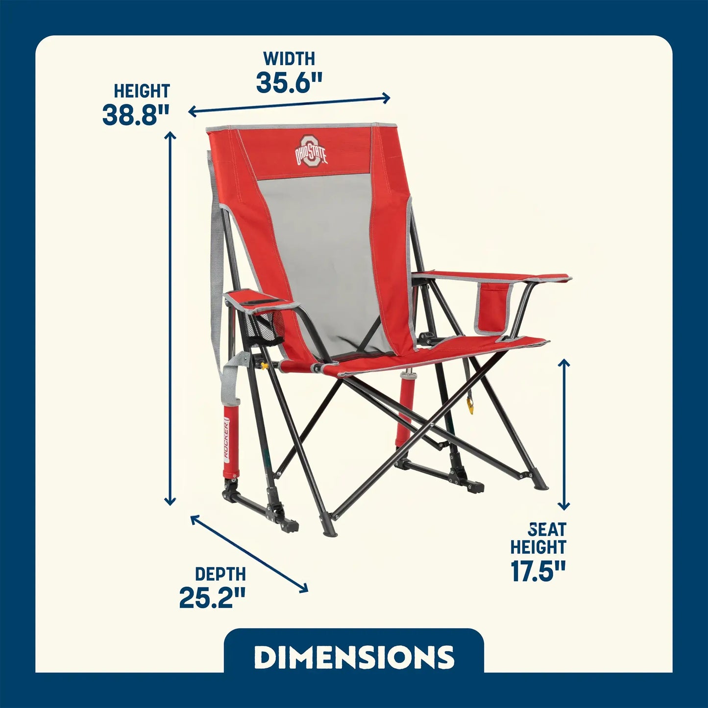 College Comfort Pro Rocker™ - Ohio State Buckeyes - Sideline Pick